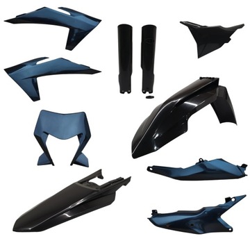 KOMPLET PLASTIKÓW BIG BLACK KTM EXC 2024