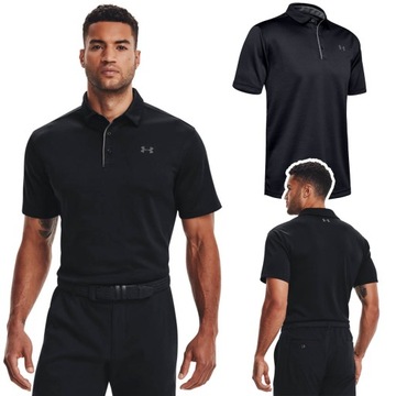 Koszulka Polo męska Under Armour Tech 1290140 Czarna r. L