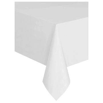 Obrus na Urodziny Biały 137x274cm