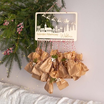 ПЕРСОНАЛИЗИРОВАННЫЙ ДЕРЕВЯННЫЙ АДВЕНТ-КАЛЕНДАРЬ своими руками