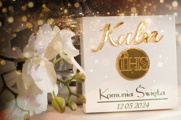 КОРОБКА ДЛЯ ПРИЧИНЕНИЯ - сувенир первого причастия.