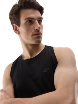 МУЖСКАЯ ФУТБОЛКА БЕЗ РУКАВОВ 4F ПРОСТОЙ ХЛОПОК ТАНК ТОП XL
