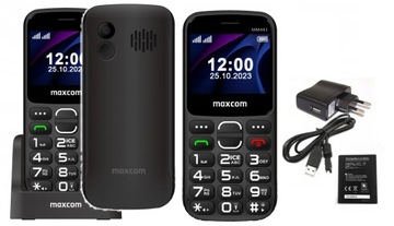 Telefon dla Seniora ładowarka biurkowa Maxcom MM443 4G przycisk SOS pomocy