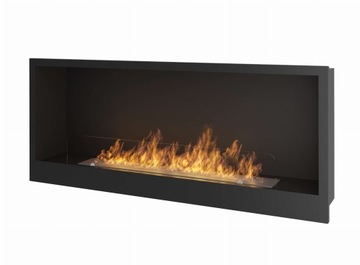 Biokominek do zabudowy INFIRE INSIDE 1200 BLACK z izolacją
