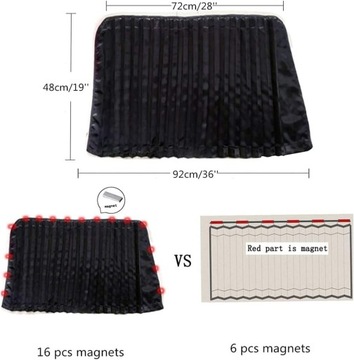 Ochrona przed s?ońcem do samochodu, magnetyczna