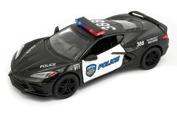 АВТОМОБИЛЬ АВТОМОБИЛЬ МЕТАЛЛ КОРВЕТ 2021 ПОЛИЦИЯ МЕТАЛЛ МОДЕЛЬ АВТОМОБИЛЯ KINSMART