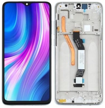 WYŚWIETLACZ LCD EKRAN DO XIAOMI NOTE 8 PRO RAMKA SREBRNA