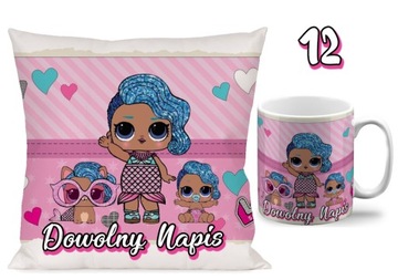 НАБОР ПОДУШКА + КРУЖКА ЛОЛ СЮРПРИЗ + ИМЯ N1