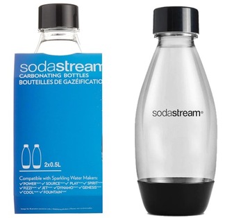 Стильная бутылка Sodastream 0,5 л, экологическая, удобная для газировки воды.