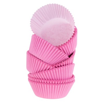 Кексные формы 150 шт. Розовые розовые бумажные кексы десерты 7 см.