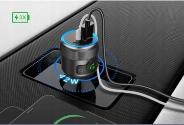 FM-ПЕРЕДАТЧИК BLUETOOTH USB TYPE C QC 3.0 + PD BASS PD 20 Вт