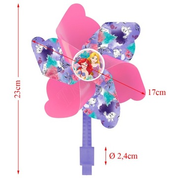 WIATRACZEK NA KIEROWNICE NA HULAJNOGĘ, ROWER PRINCESS KSIĘŻNICZKI