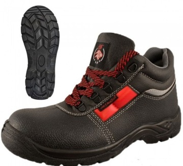 BUTY Trzewiki robocze z noskiem odblask BTMAN 46