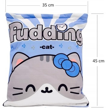 ПОДУШКА-ПУДИНГ С МАСКОВЫМИ ТАСЛИНОКАМИ, КОШКОЙ, ПЛЮШЕМ ДЛЯ ОБНИМАНИЙ