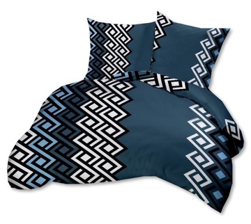 POŚCIEL Z KORY 140x200cm + 1x 70x80cm POLSKI PRODUCENT Plecionka granat