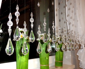 МОДНЫЙ КУЛОН* кристаллы *бусины для штор 40 см