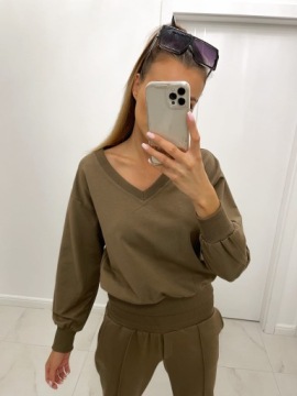 Комплект спортивного костюма брюки толстовка коричневый Tmc Moda