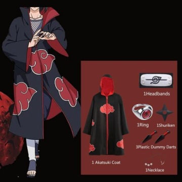 Косплей аниме Наруто Акацуки Учиха Итачи маскировка, косплей 3xl пальто