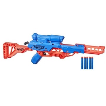 РУЖЬЕ NERF ALPHA С ПРИЦЕПОМ WOLF LR-1 + 12 ИСКУССТВ