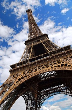 Fototapeta do salonu Wieża Eiffel Paryż 115x175 cm