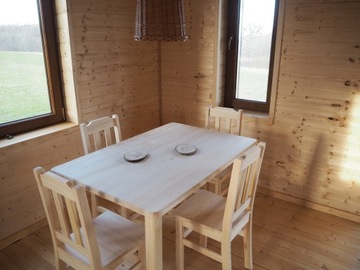 100x70 STÓŁ SOSNOWY do kuchni z drewna SOLIDNY