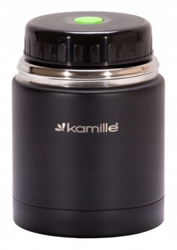 ТЕРМОС ОБЕДОВЫЙ 500мл СТАЛЬНОЙ ЛАНЧ-БОКС ДЛЯ ЕДЫ СУП OLDMAN ЧЕРНЫЙ 0,5л