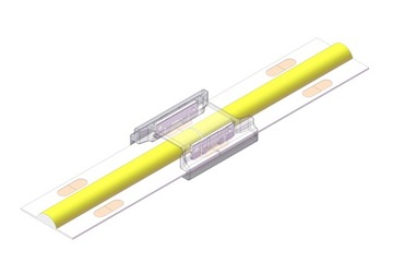 ZŁĄCZKA DO TAŚM LED COB NEON MONO 10mm ZATRZASKOWA