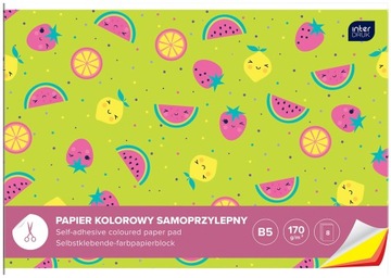 Zeszyt papierów kolorowych samoprzylepnych B4 8 ar