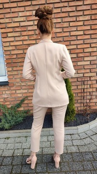 Natally Fashion Бежевый костюм 44(XXL)