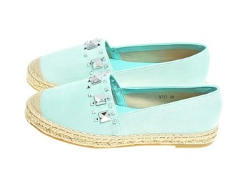 ESPADRYLE DAMSKIE ĆWIEKI 9727 Green r.37