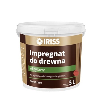 IRISS Impregnat akrylowy do drewna 5L PALISANDER
