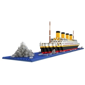 1860 sztuk Fantasy Titanic klocki statek