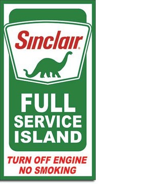 Metalowy plakat szyld Sinclair Service Island