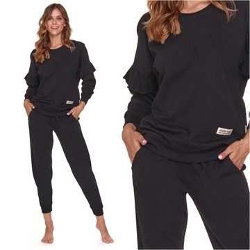 Piżama damska bawełniana DOCTOR NAP 4351 black XXL