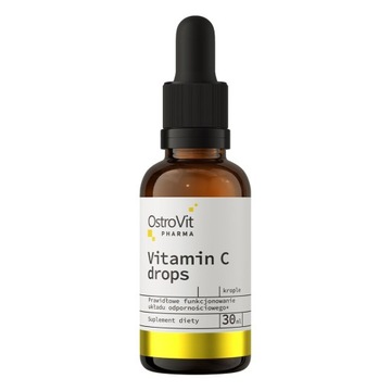 OstroVit WITAMINA C w kroplach 30 ml NA ODPORNOŚĆ Kwas L-Askorbinowy