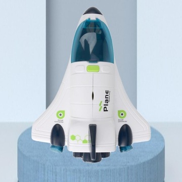 Моделирование космических игрушечных транспортных средств Свет и звуки Исследуйте космический челнок