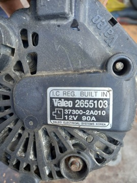 ALTERNÁTOR 2655103 HYUNDAI GETZ 2005 1.5 DIESEL 37300-2A010 SPRÁVNÝ