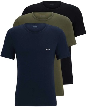 Koszulka męska T shirt HUGO BOSS 3pack 3pak 3 szt koszulki bawełniane