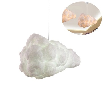 Lampa wisząca Chmura Biały Żyrandol Sypialnia
