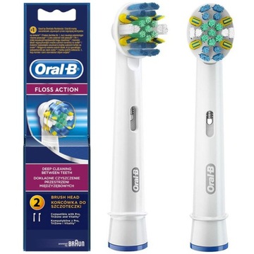 2X 100% ORYGINALNA KOŃCÓWKA ORAL-B FLOSS ACTION