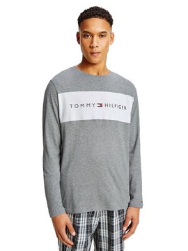 TOMMY HILFIGER MĘSKA KOSZULKA LOGO FLAG GRAY r. L