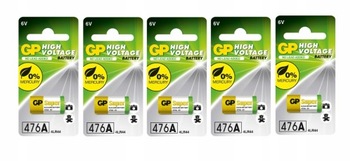 5x Bateria alkaliczna GP 476A PX28A 4LR44 6V 105mA