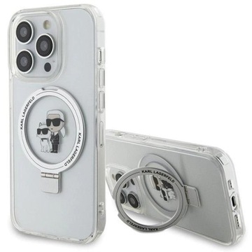 Karl Lagerfeld Etui do iPhone 14 Pro Max biały case plecki Ring Stand