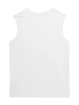 Koszulka tank top 4F biały 4FSS23-TSLEM016