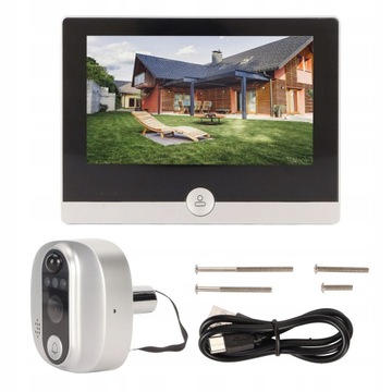 Cyfrowy wizjer drzwi WiFi z 4,3-calowym