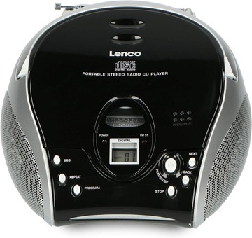 Boombox Radio FM Lenco SCD-24 CZARNE