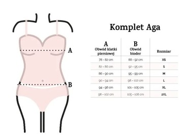 AGA DKaren satynowa piżamka z szortami *XL* ECRU