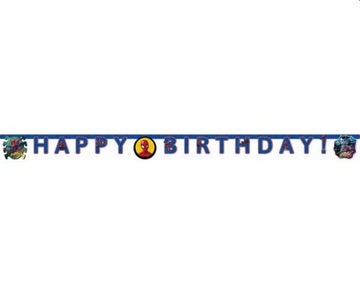 Banner Spiderman Team Up - Happy Birthday 200 cm