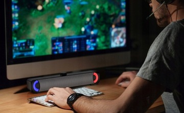 GŁOŚNIKI KOMPUTEROWE RGB DO MONITORA GIER LAPTOP
