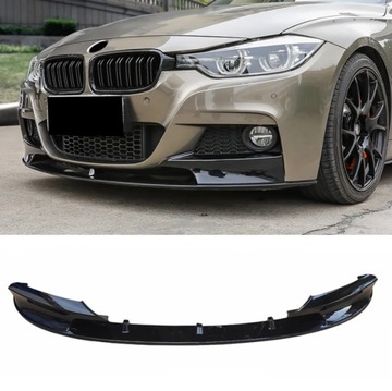 SPLITTER DOKŁADKA ZDERZAKA DLA BMW F30 F31 2012-2018 CZARNY POŁYSK M SPORT